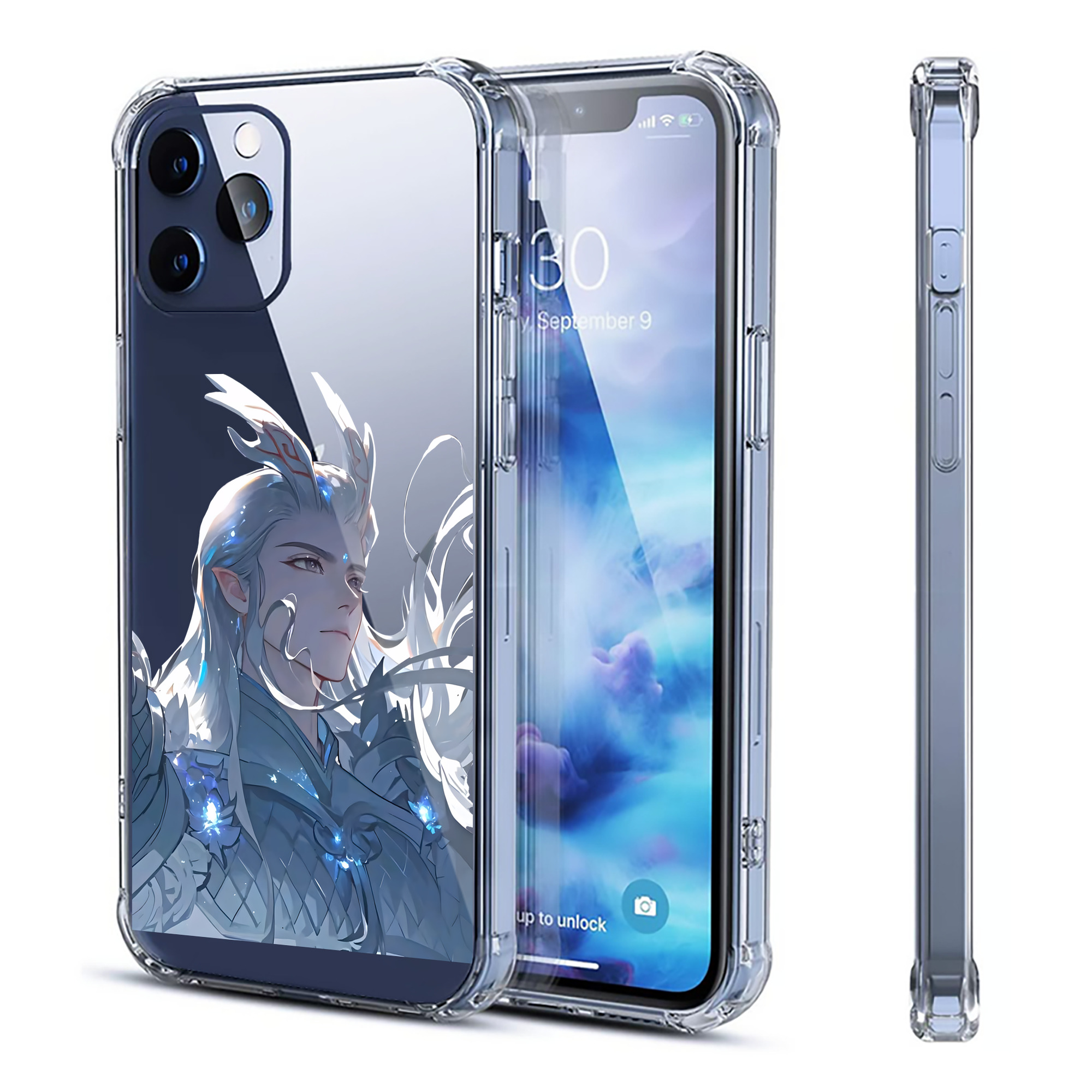 （画像用） Ne Zha 2 ナタ 魔童の大暴れ 【iPhone 12シリーズ対応】透明スマホケース（クリアソフトケース）